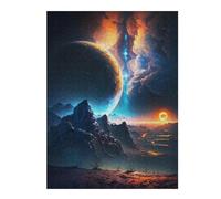 52x38cm/1000pcs Puzzles pour Adultes Ethereal Twilight Peaks Puzzles pour Adolescents Jeu Familial Course De Vitesse Manuelle Cadeaux Uniques pour Anniversaire Et Noël 52x38cm/1000pcs