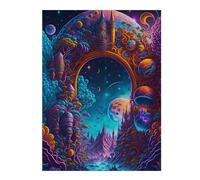 52x38cm/1000pcs Puzzles pour Adultes Fantasy Portal to Another World -2 Puzzles pour Adolescents Jeux Relaxants Anti-Stress Interaction Parent-Enfant 52x38cm/1000pcs