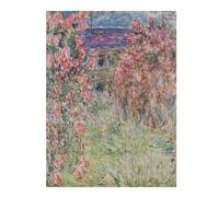 52x38cm/1000pcs Puzzles pour Adultes House Among The Roses Puzzles pour Adolescents Jeu Familial Course De Vitesse Manuelle Cadeaux Uniques pour Anniversaire Et Noël 52x38cm/1000pcs