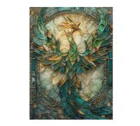 52x38cm/1000pcs Puzzles pour Adultes Kintsugi Phoenix Bird Puzzle pour Adultes - Jeu Manuel - Idée De Jeu Éducatif pour Se Divertir À La Maison 52x38cm/1000pcs