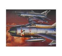 52x38cm/1000pcs Puzzles pour Adultes Mig21 MF Mikoyan Fighter Puzzle pour Adultes Jeux Relaxants Analyse Et Logique Défi À Compléter 52x38cm/1000pcs