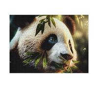 52x38cm/1000pcs Puzzles pour Adultes Painted Panda with Bamboo Puzzle pour Adultes, Jouet, Décoration Murale, Analyse Et Logique, Activités Ludiques À La Maison 52x38cm/1000pcs