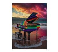52x38cm/1000pcs Puzzles pour Adultes Piano Colorful Puzzle pour Adultes - Jeu De Réflexion - Défi Difficile Et Stimulant 52x38cm/1000pcs
