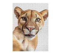 52x38cm/1000pcs Puzzles pour Adultes Puma Selfie Puzzles pour Adolescents Jouets À Faire Soi-même Découpe De Précision Interaction Parent-Enfant 52x38cm/1000pcs