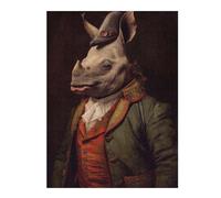 52x38cm/1000pcs Puzzles pour Adultes Rhino Puzzle pour Adultes - Jeu De Réflexion - Défi Difficile Et Stimulant 52x38cm/1000pcs