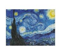 52x38cm/1000pcs Puzzles pour Adultes Starry Night by Vincent Puzzles pour Adolescents Jeux Relaxants Anti-Stress Difficiles Et Stimulants 52x38cm/1000pcs
