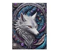52x38cm/1000pcs Puzzles pour Adultes Steampunk Fox Puzzle pour Adultes Jeu Manuel Une Œuvre d'art Cadeaux Uniques pour Anniversaire Et Noël 52x38cm/1000pcs