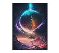 52x38cm/1000pcs Puzzles pour Adultes Stellar Sunset Galaxy Puzzle pour Adultes Jeu Manuel Une Œuvre d'art Cadeaux Uniques pour Anniversaire Et Noël 52x38cm/1000pcs