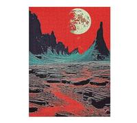52x38cm/1000pcs Puzzles pour Adultes Vintage Collage Red Nature Puzzle pour Adultes Jeu Manuel Une Œuvre d'art Cadeaux Uniques pour Anniversaire Et Noël 52x38cm/1000pcs