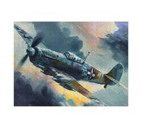 52x38cm/1000pcs Puzzles pour Adultes Warplane in Stormy Skies Puzzle - Jeu Manuel - Décoration Murale - Cadeaux Uniques pour Anniversaire Et Noël 52x38cm/1000pcs