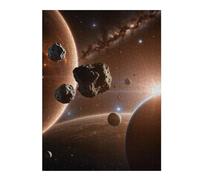 52x38cm/1000pcsPuzzles Asteroids on Space Puzzles pour Adultes Jeux De Détente Décoration Parfaite Cadeaux Uniques d'anniversaire Et De Noël 52x38cm/1000pcs