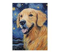52x38cm/1000pcsPuzzles Golden Retriever Puzzles pour Adultes Jeux De Détente Décoration Parfaite Cadeaux Uniques d'anniversaire Et De Noël 52x38cm/1000pcs