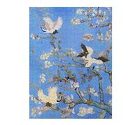 52x38cm/1000pcsPuzzles pour Adolescents Almond Blossom Cranes Bird Puzzles pour Adultes - Jeu De Réflexion - Décoration Intérieure - Difficile Et Stimulant 52x38cm/1000pcs