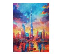 52x38cm/1000pcsPuzzles pour Adolescents Dubai Art Puzzles pour Adultes : Analyse Et Logique du Jeu Pratique pour Anniversaire, Noël 52x38cm/1000pcs
