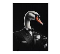 52x38cm/1000pcsPuzzles pour Adolescents Duck and Coffee Puzzle pour Adultes, Jeu De Réflexion, Cadeau pour Femmes, Défi Éducatif 52x38cm/1000pcs