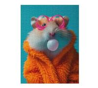 52x38cm/1000pcsPuzzles pour Adolescents Hamster Bubblegum Puzzle pour Adultes - Jeu Manuel - Décoration Parfaite - Difficile Et Stimulant 52x38cm/1000pcs