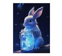 52x38cm/1000pcsPuzzles pour Adolescents Rabbit with Magic Jar Puzzles pour Adultes - Jeu De Réflexion - Décoration Intérieure - Difficile Et Stimulant 52x38cm/1000pcs
