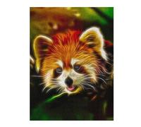 52x38cm/1000pcsPuzzles pour Adolescents Red Panda Fractal Puzzles pour Adultes - Jeu De Réflexion - Décoration Intérieure - Difficile Et Stimulant 52x38cm/1000pcs
