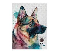 52x38cm/1000pcsPuzzles pour Adolescents Shepherd Watercolor Puzzle pour Adultes, Jeu De Réflexion, Cadeau pour Femmes, Défi Éducatif 52x38cm/1000pcs