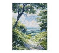 52x38cm/1000pcsPuzzles pour Adolescents Verdant Outlook Puzzle pour Adultes, Jeu De Réflexion, Cadeau pour Femmes, Défi Éducatif 52x38cm/1000pcs