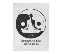 52x38cm/1000pcsPuzzles pour Adolescents Woman Meditating Yin Yang Puzzle pour Adultes - Jeu De Réflexion - Anti-Stress - Stimule Le Cerveau