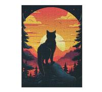 52x38cm/1000pcsPuzzles pour Adultes Black Cat Puzzles pour Adultes À Monter Soi-même - Jouets De Précision - Cadeaux Uniques pour Un Anniversaire Ou Noël 52x38cm/1000pcs