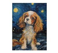 52x38cm/1000pcsPuzzles pour Adultes Cavalier Charles Spaniel Jeux De Puzzle Relaxants Analyse Et Logique Cadeaux Uniques pour Un Anniversaire Et Noël 52x38cm/1000pcs