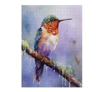 52x38cm/1000pcsPuzzles pour Adultes Hummingbird Watercolor Jeux De Puzzle Relaxants Analyse Et Logique Cadeaux Uniques pour Un Anniversaire Et Noël 52x38cm/1000pcs