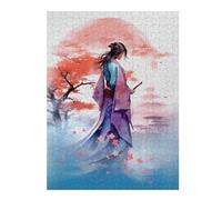 52x38cm/1000pcsPuzzles pour Adultes Vintage Japanese Jeux De Puzzle Relaxants Analyse Et Logique Cadeaux Uniques pour Un Anniversaire Et Noël 52x38cm/1000pcs