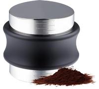 53.3mm 2-en-1 Distributeur de café et Tamper en acier inoxydable de qualité alimentaire Niveleur de café à double tête Outil de distribution d'espresso à hauteur réglable avec poignée ergonomique2-en-