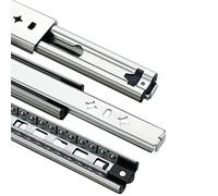 53 mm de Largeur de Largeur des glissements de tiroir Lourds à 1 Paire Coureurs en métal, roulement de Balle Robuste, pour Le Rail de Guidage de l'armoire Industrielle, RV, Cuisine, Garde-Robe,