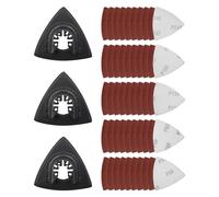 53 pièces outils parkside, lame outil multifonction, Plateau de ponçage triangulaire, ponceuse triangulaire, plateau ponceuse, outil multifonction 80 mm avec 5 types de papier
