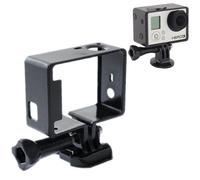 (#53) Protective Shell Standard Frame Mount for GoPro HD HERO4 /3+ /3 Camera(Black)