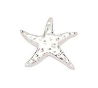 53 x 62 mm Plaque en argent antique poisson de mer Pendentif pour accessoires de bijoux Fait à la main