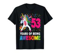 53 Years of Being Awesome Licorne 53 Ans d'anniversaire T-Shirt