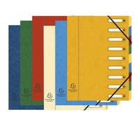 [5309E] Exacompta Trieur HARMONIKA® 9 fenêtres et élastiques carte lustrée Co...