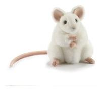 5323 Peluche Souris blanche 16cm Multicolore G