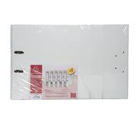 Exacompta 5 Classeurs à Levier Prem'Touch Blanc Dos 80 mm A4 Maxi