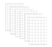 534 Pièces Cache Vis Autocollants, Pastilles Blanches Autocollantes Cache vis pour Meubles, 13mm, 15mm, 20mm, Couvre-Trou Vis Adhésif pour Armoires, Tiroirs, Tables, Protection Durable et Esthétique