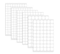 534 Pièces Pastille Cache Vis, Cache Vis Blanc Adhesif pour Meubles, Différentes Tailles 13mm 15mm 20mm, Pastilles Autocollantes de Protection pour Armoires, Tiroirs, Tables Installation Rapide