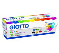[534100] Giotto Coffret de 6 pots gouache doigts 100 ml assortis