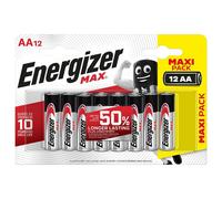 [53542662505] Energizer Blister de 12 Piles alcalines AA 1.5 V Max