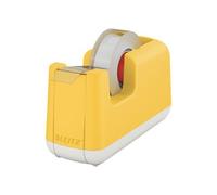 Leitz Dévidoir à ruban adhésif Cosy 53670019 – Base robuste ABS Jaune
