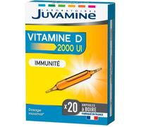 53725 Juvamine Vitamine D 2000 Ui 20 Ampoules De 10 Ml