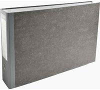 Exacompta Classeur à levier A3 à l'italienne en carton - Dos 7 cm - Gris