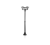 Philips Lampadaire Exterieur LED, Noir, 3 sources lumineuses, Philips Creek pour éclairage de votre maison, jardin et terrasse (nécessite trois ampoules E27 60 Watts, non fournies)