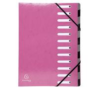 [53928E] EXACOMPTA Trieur Harmonika Iderama 12 compartiments - Rose