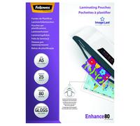 [5396003] Fellowes paquet de 25 Pochette à plastifier, A5, brillante, 160 mic...