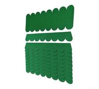 53pcs Bird House Roof Shingles Self-Adhesive Green Felt | 50 small shingles, 3 peak covers, self-adhesive backing, green color, fits standard bird houses