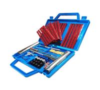 53PCS Kit de Réparation de Pneus, Kit Reparation Pneu Portables Voiture, Kit Meche Pneu Voiture, Kit Crevaison Voiture, Kit Reparation Pneu pour Auto, Motos, VTT, Tracteurs, SUV, Jeep.